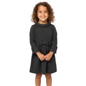 Juno Valentine by Janie and Jack Girl’s Size 4 Black Silver Dress